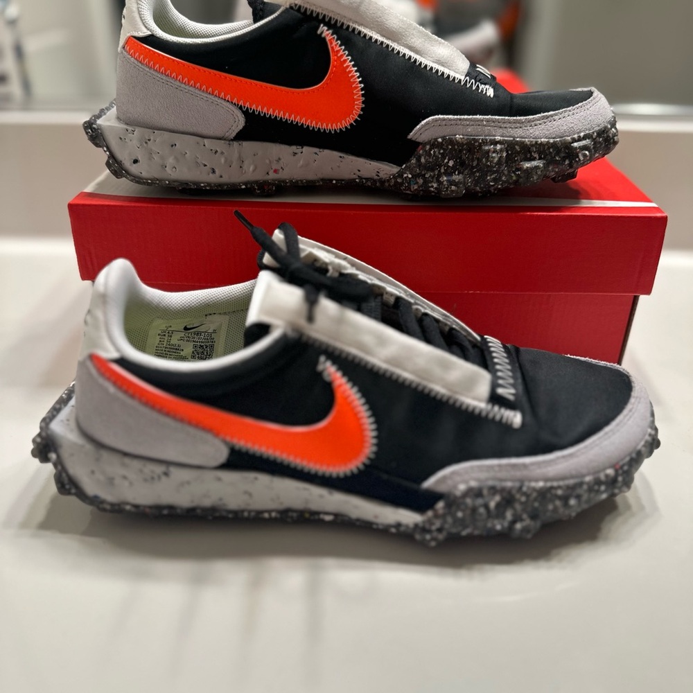 Nike Summit White and Hyper Crimson Waffle Racer